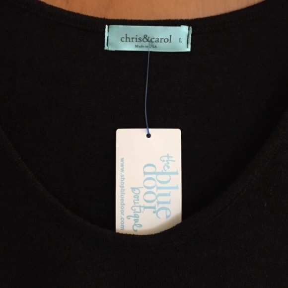 NWT Black Knit Top from Blue Door Boutique - Picture 5 of 12